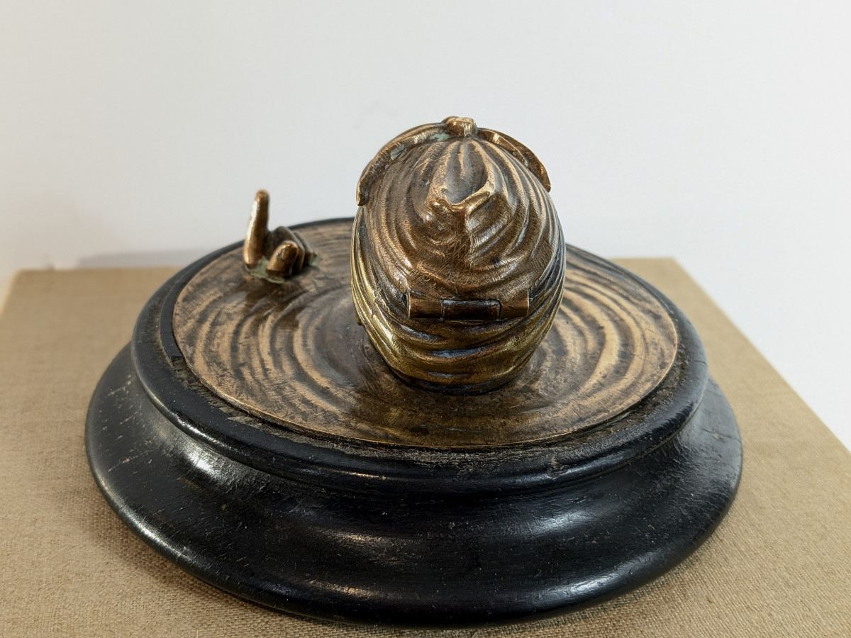 Encrier au baigneur - bronze circa 1850-80-photo-4