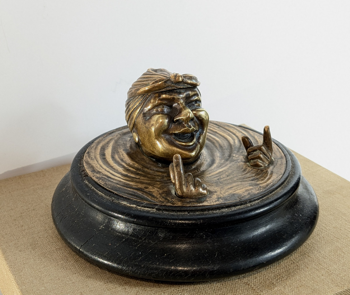 Encrier au baigneur - bronze circa 1850-80