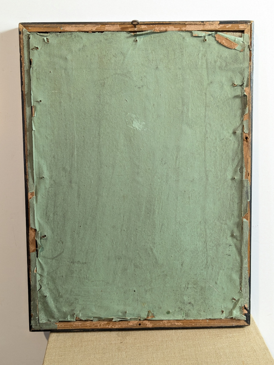 Portrait d'un membre de l'Ordre de Saint Michel - fusain 1820-photo-3