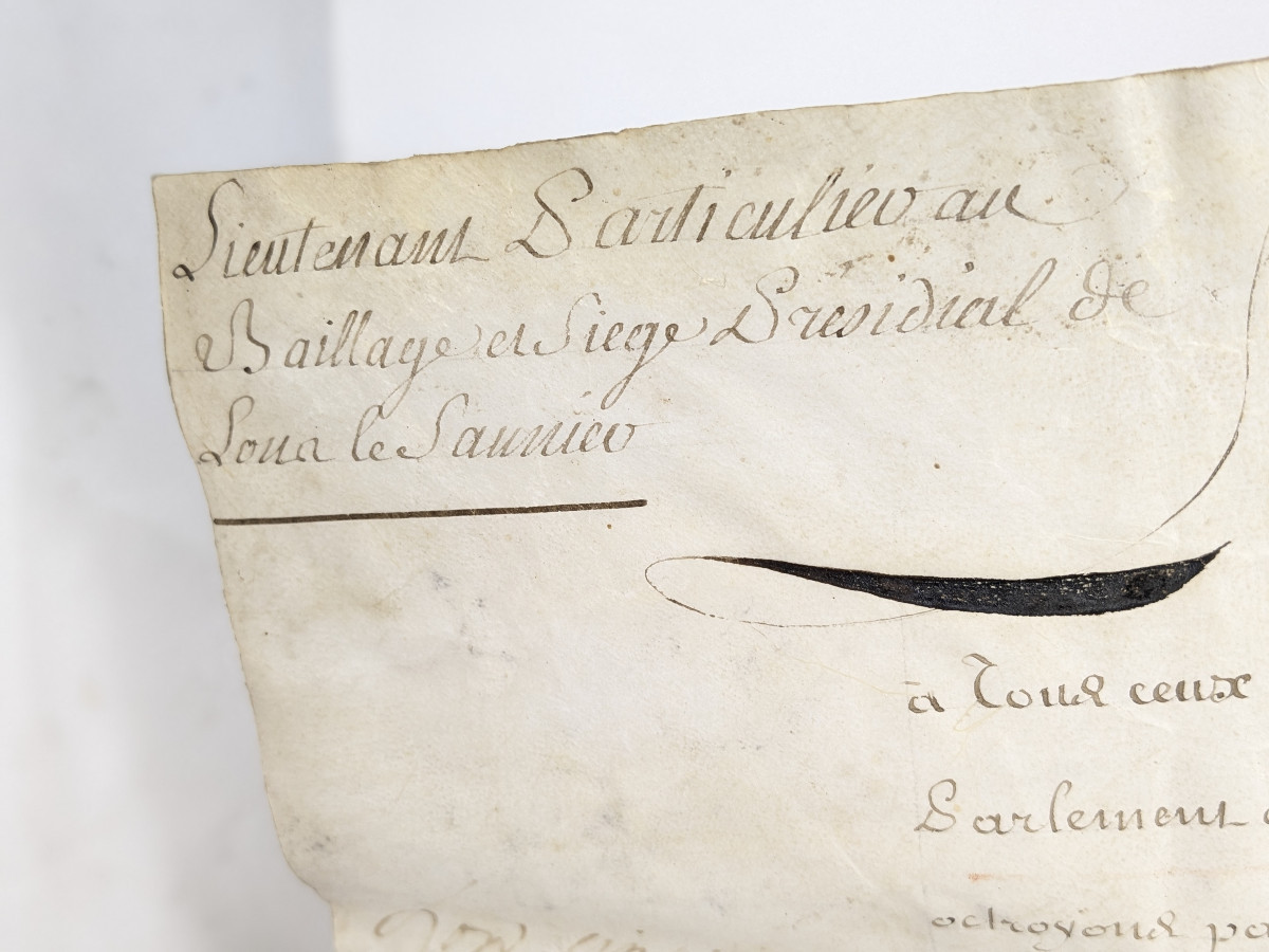 Lettres de provision d'office de Jacquet de la Douai 1737-94 - parchemin 1759-photo-4