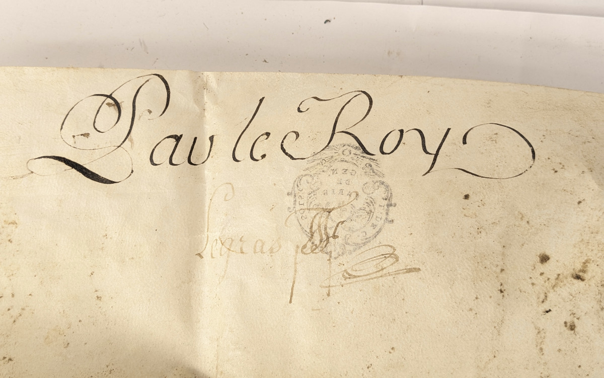 Lettres de provision d'office de Jacquet de la Douai 1737-94 - parchemin 1759-photo-5