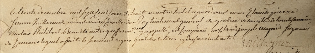 Letter Of Bourgeoisie Granted By The Town Of Lons Le Saunier To The Lord Of Crenans - 1768-photo-3