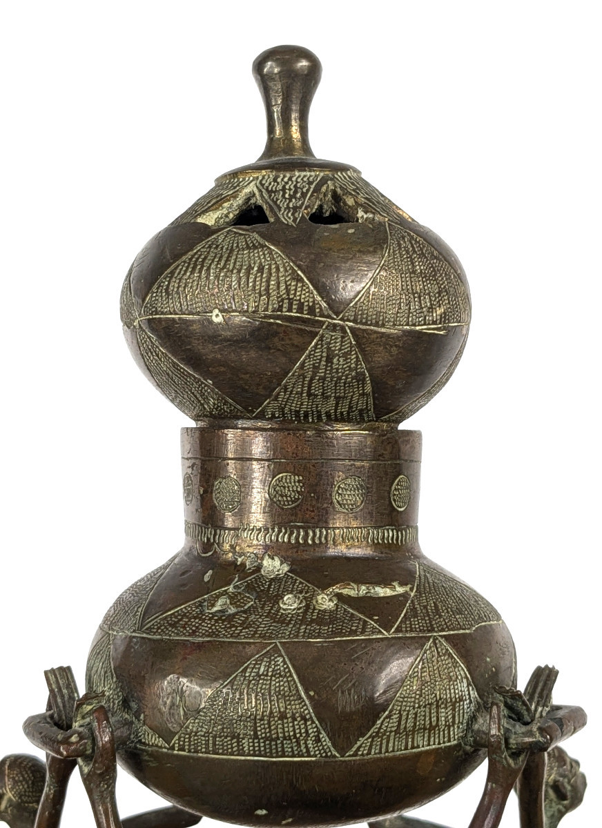 Perfume Burner Benin Dahomey - Ato Ceremony - Colonial Work, Early 20th Century-photo-2