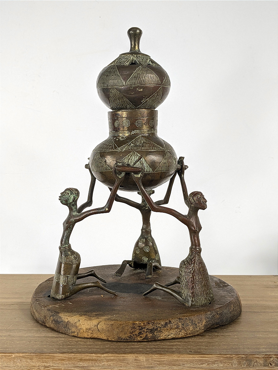Perfume Burner Benin Dahomey - Ato Ceremony - Colonial Work, Early 20th Century