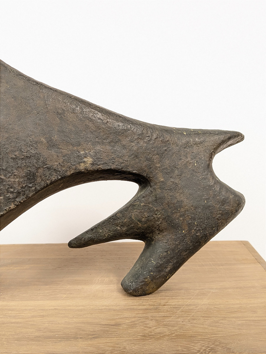 Buffalo Or Bull - Vintage Bronze 1950 - Monogrammed-photo-4