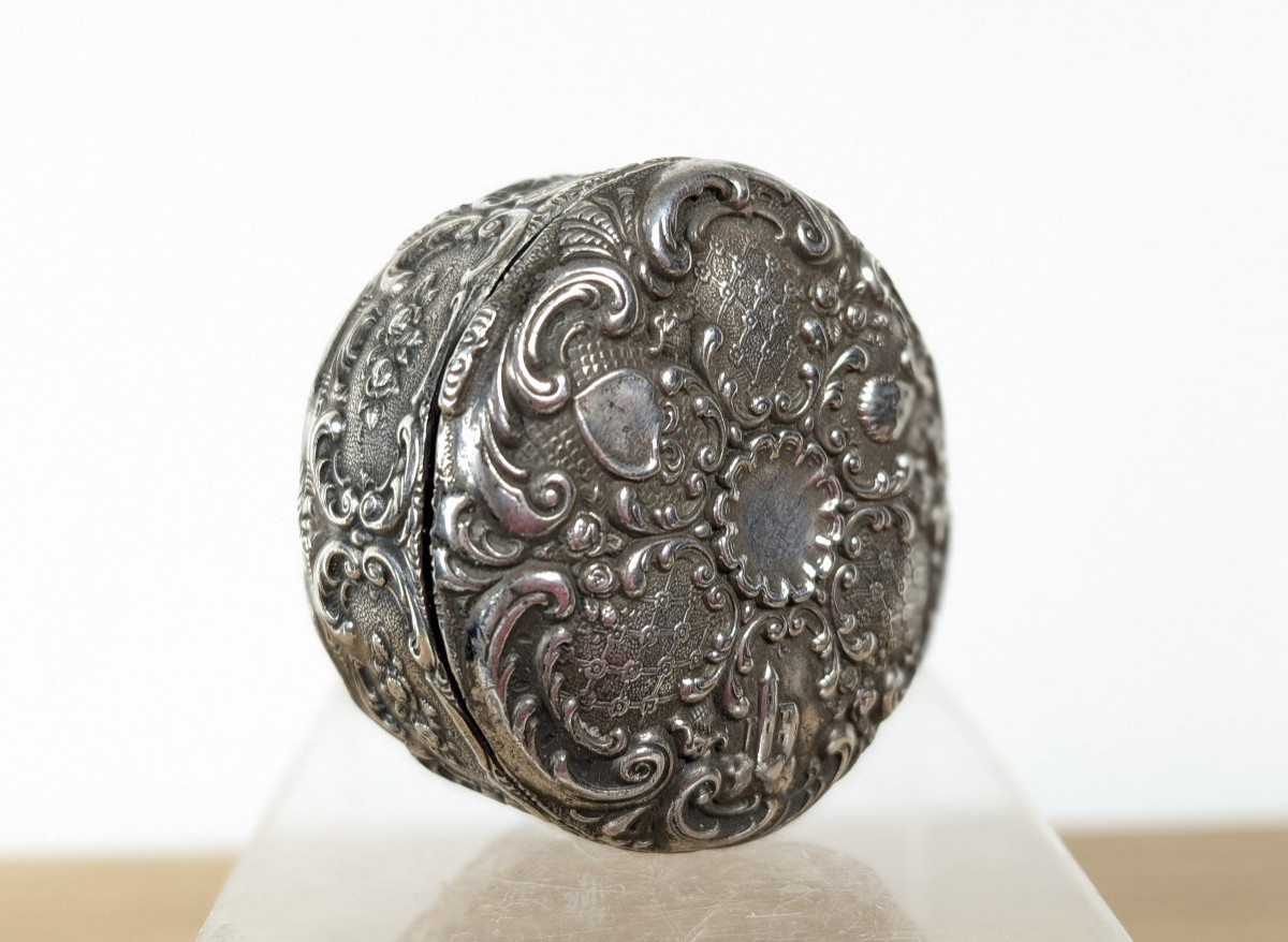 Miniature Tureen - Silver - Foreign Work. Circa 1880-1900-photo-4