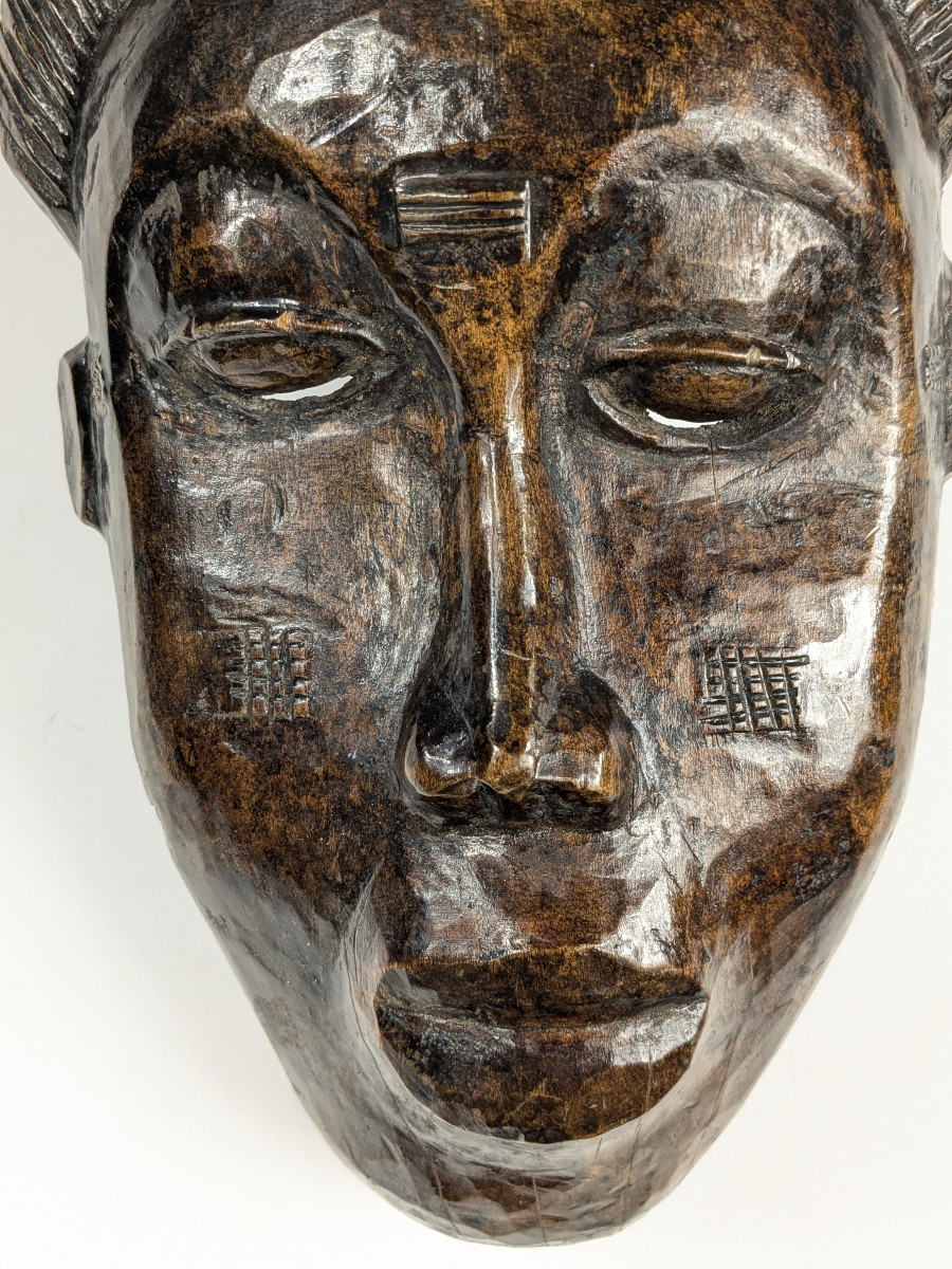 Baule Mask - Colonial Work 1930-50-photo-1