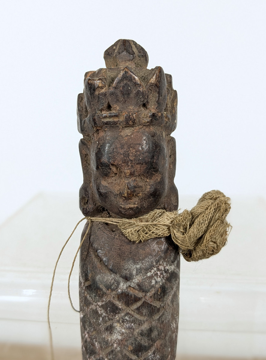 Votive Stick Or Charm, Tibet? Late 19th Century-photo-3