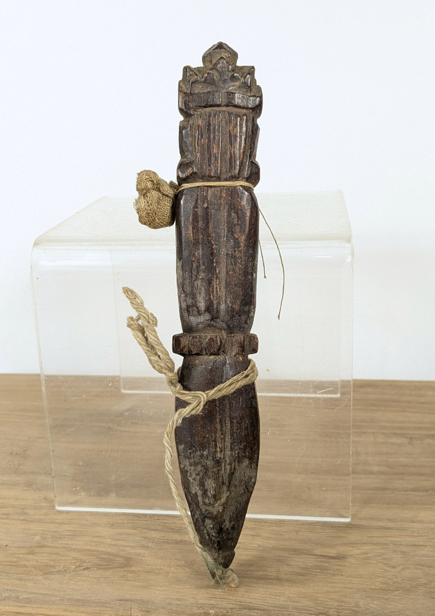 Votive Stick Or Charm, Tibet? Late 19th Century-photo-1