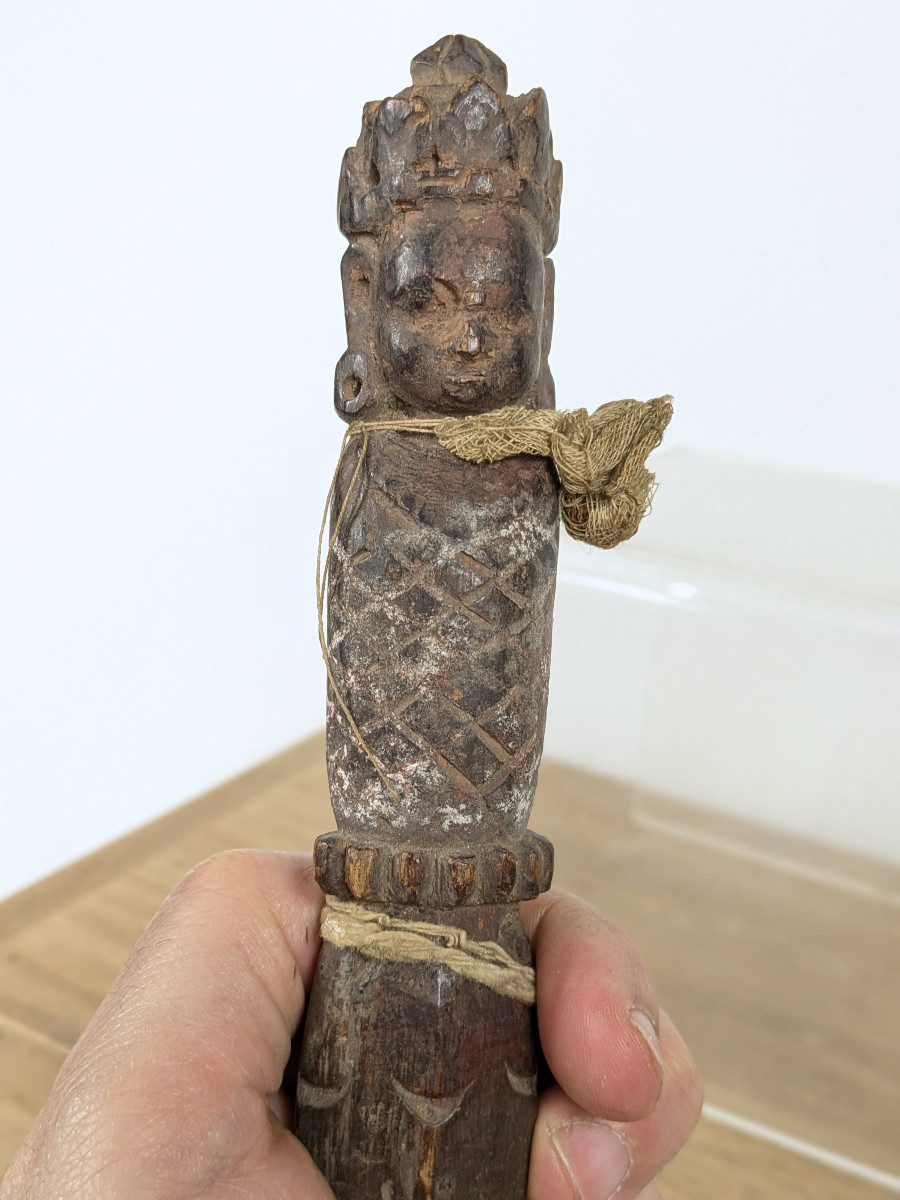 Votive Stick Or Charm, Tibet? Late 19th Century-photo-2