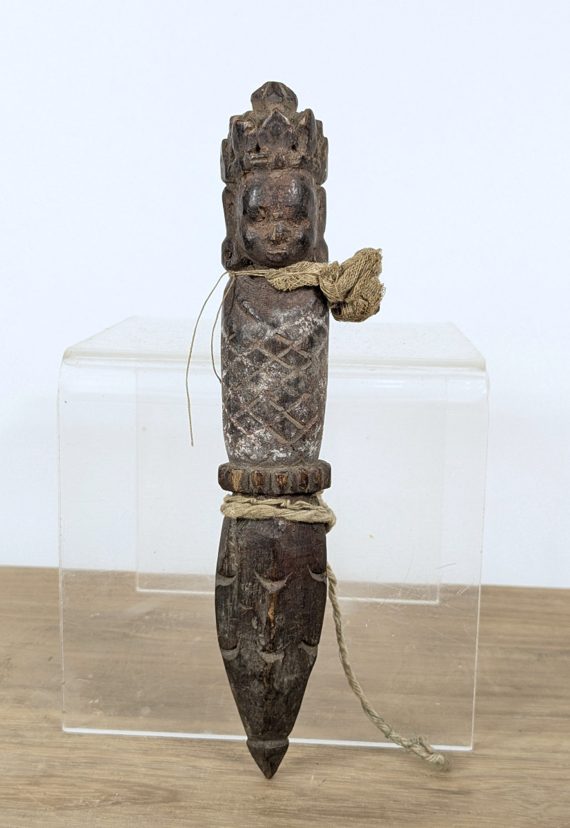 Votive Stick Or Charm, Tibet? Late 19th Century