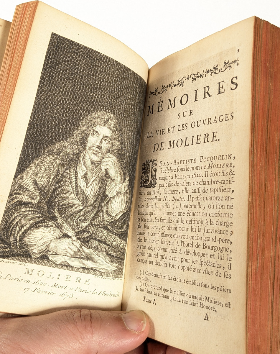 Oeuvres de Molière - gravures de François boucher - 8 volumes 1753 -photo-3