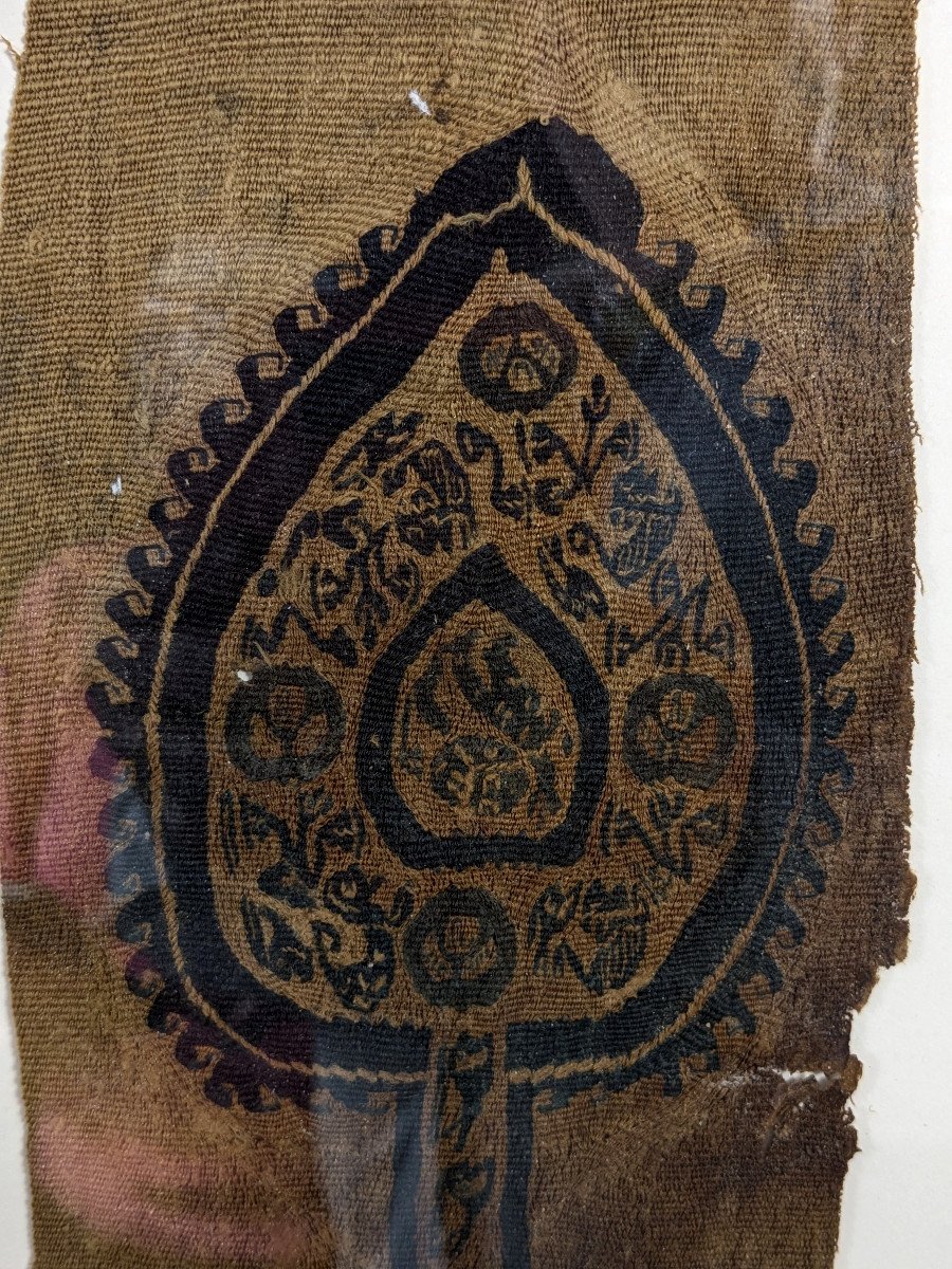 Fragment Of Coptic Cloth 5th-7th Century-photo-2