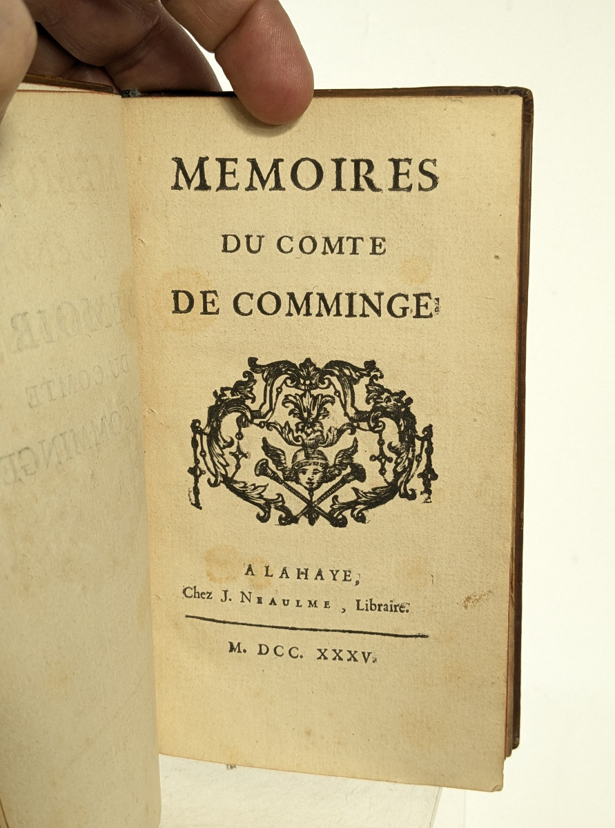 Mémoires Du Comte De Comminge By De Tencin 1735 - First Edition-photo-4