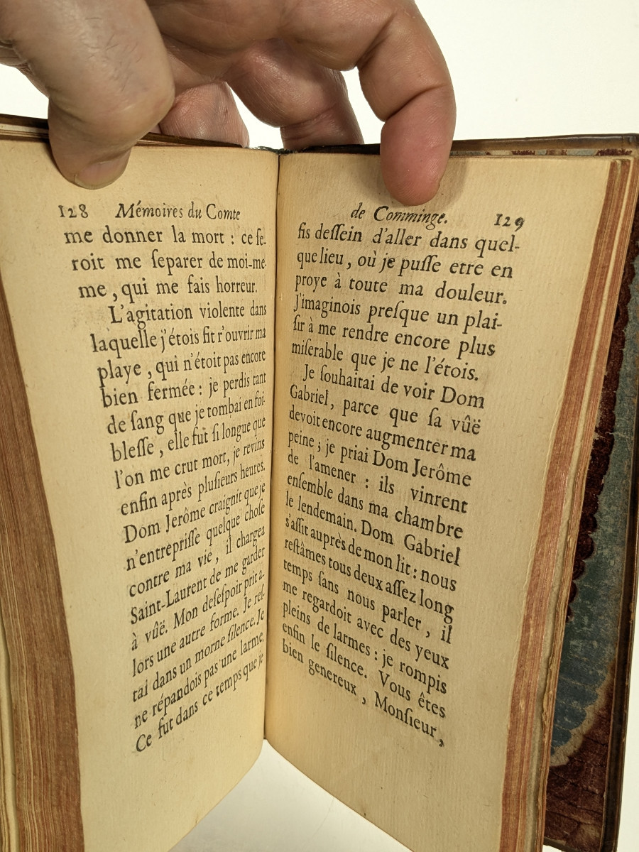 Mémoires Du Comte De Comminge By De Tencin 1735 - First Edition-photo-3