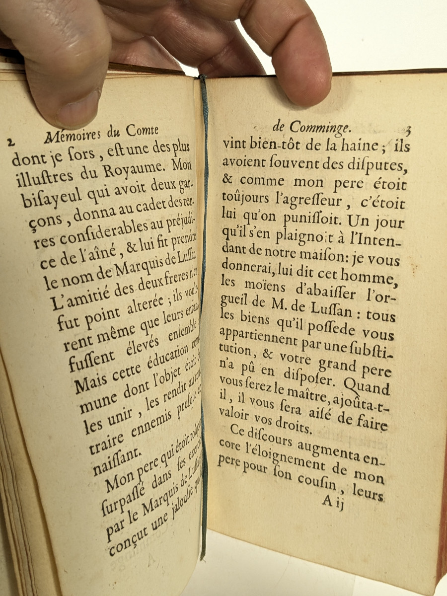Mémoires Du Comte De Comminge By De Tencin 1735 - First Edition-photo-4
