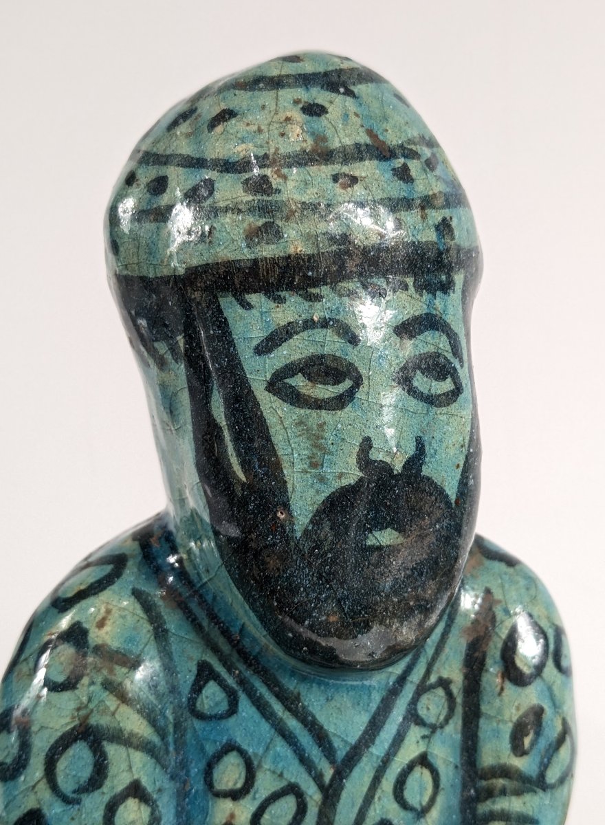 Personnage en faïence - Iran fin de l'époque Kadjar - fin XIXe -photo-5