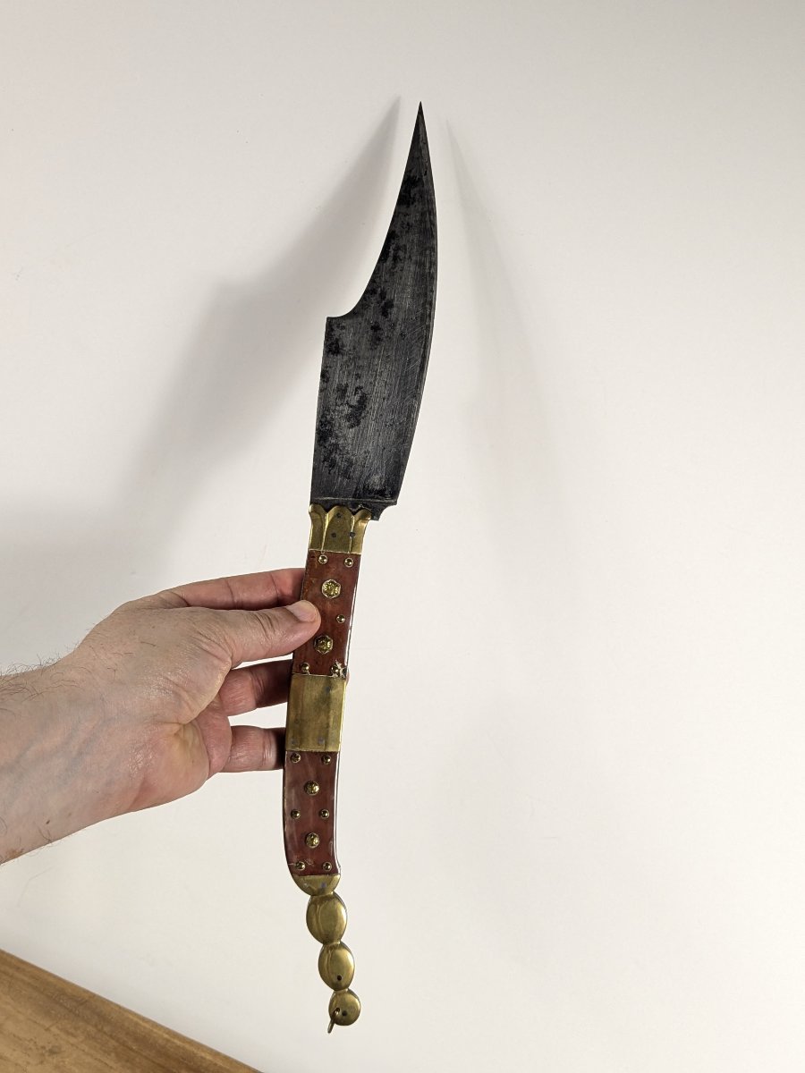 Spanish Navaja Folding Knife From Albacete - 19th Century - France-photo-2