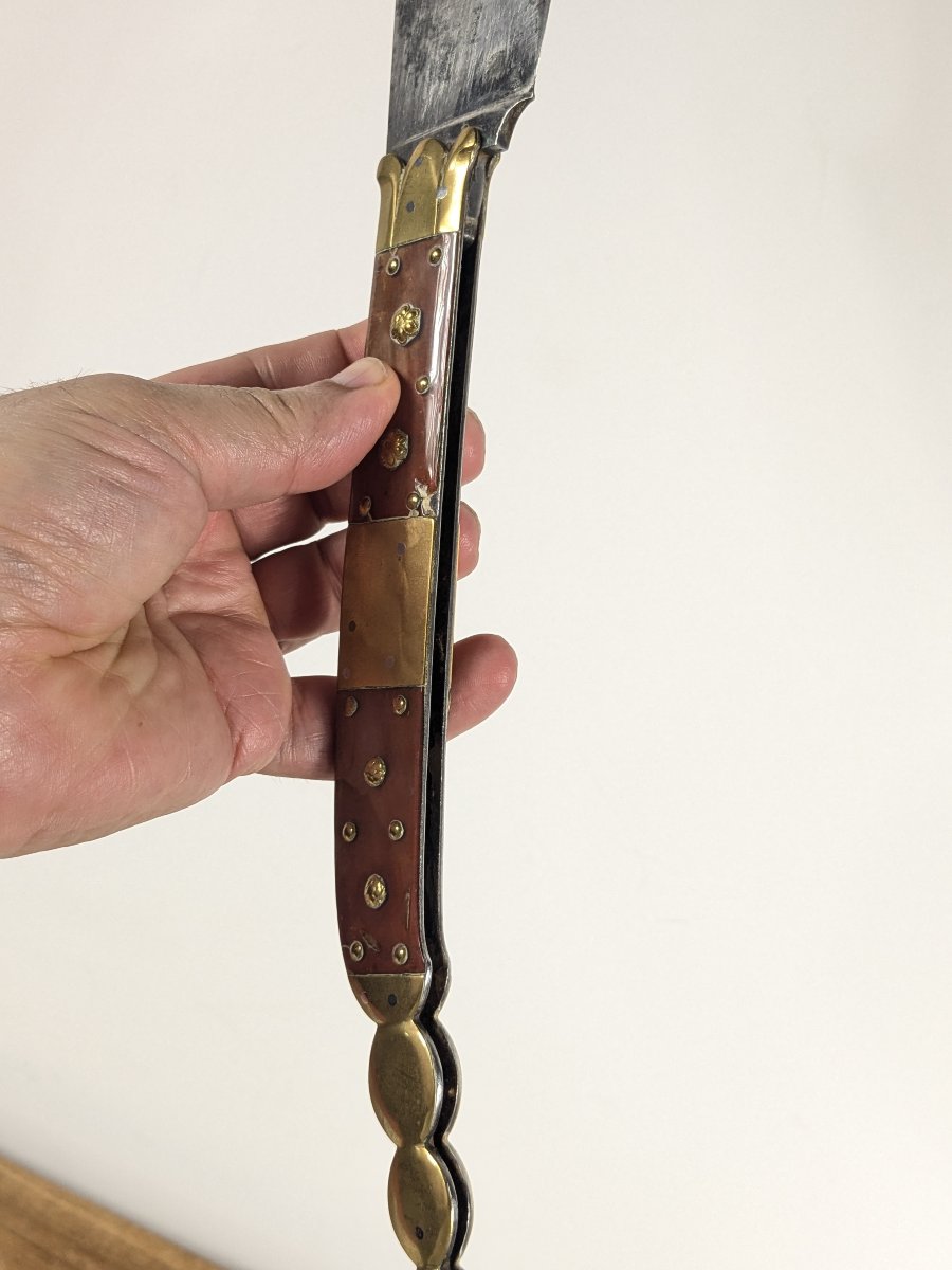 Spanish Navaja Folding Knife From Albacete - 19th Century - France-photo-8