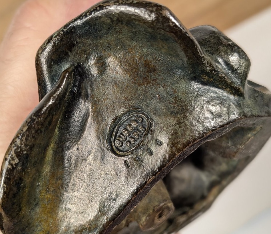 Une lavandière - petit bronze 1970-80-photo-3