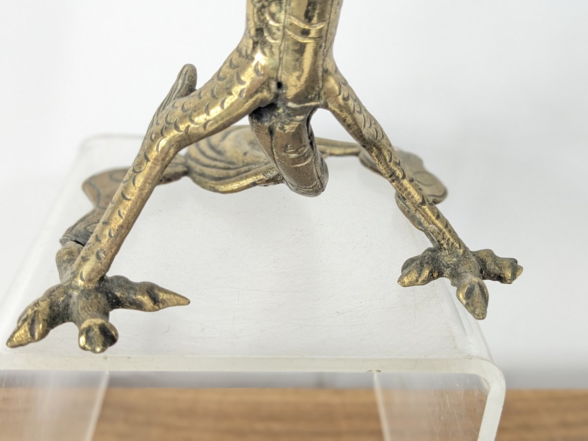 Dragon Gong - Brass 1930-50 Indochina-photo-3