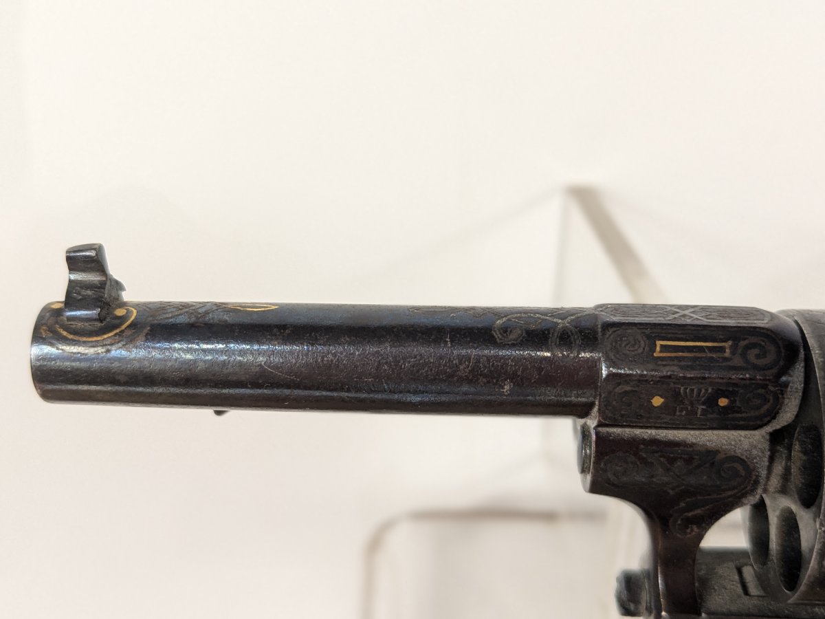 Small Lady's Pistol Circa 1870 - Gold Inlays-photo-4