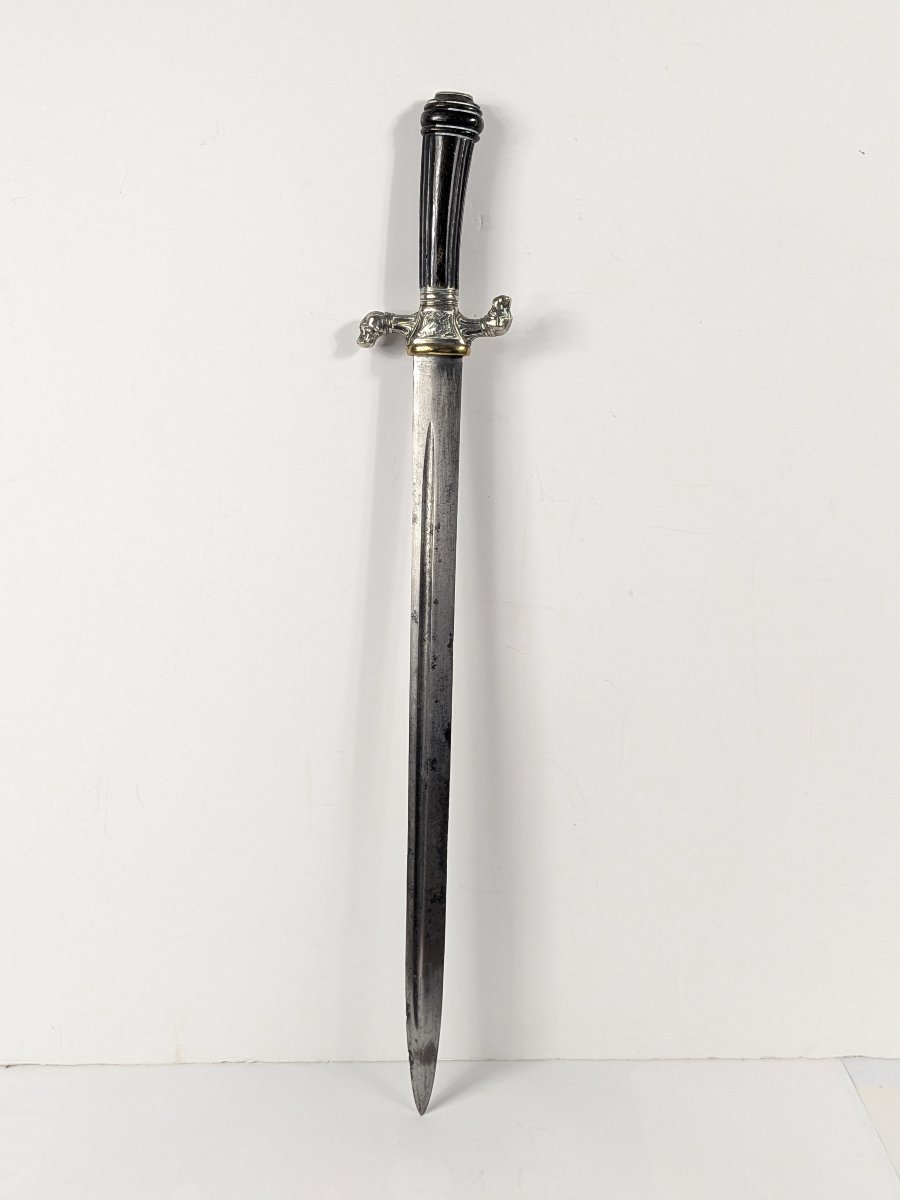 Hunting Dagger - Inverted Dog Heads - Circa 1850-80 - 62.5 Cm-photo-4