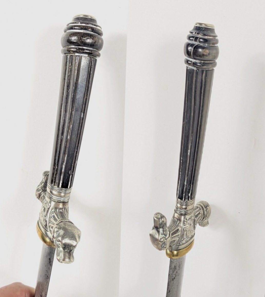 Hunting Dagger - Inverted Dog Heads - Circa 1850-80 - 62.5 Cm-photo-6