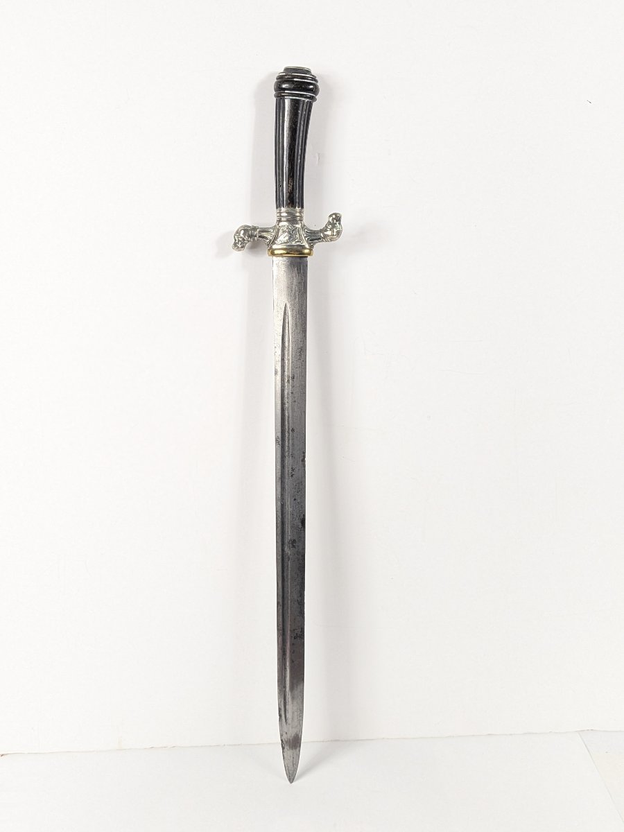 Hunting Dagger - Inverted Dog Heads - Circa 1850-80 - 62.5 Cm