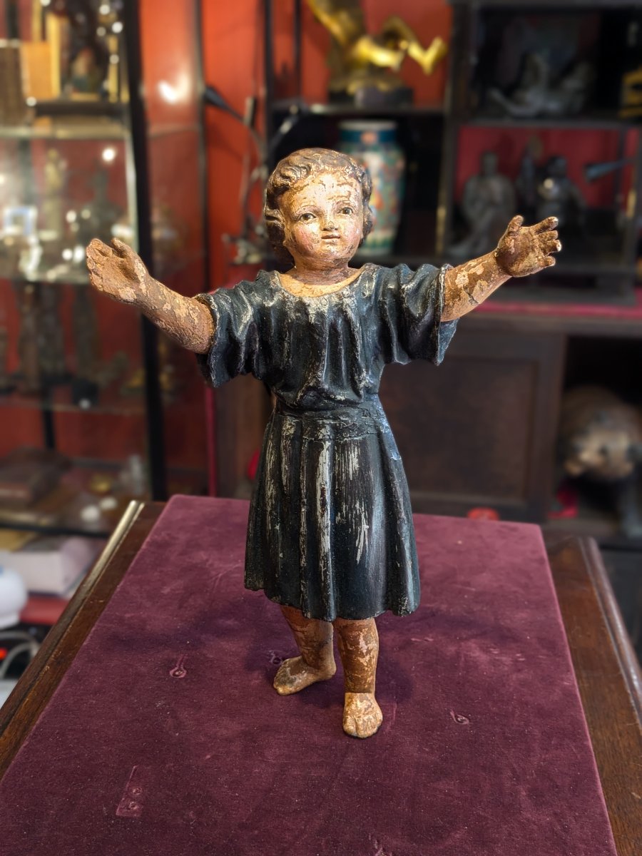 Jésus enfant - bois sculpé XVIIIe siècle 