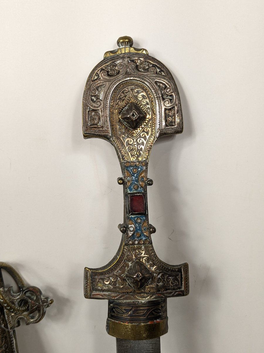 Koummya Morocco - Nielloed Silver - Cabochon - Circa 1900-photo-3