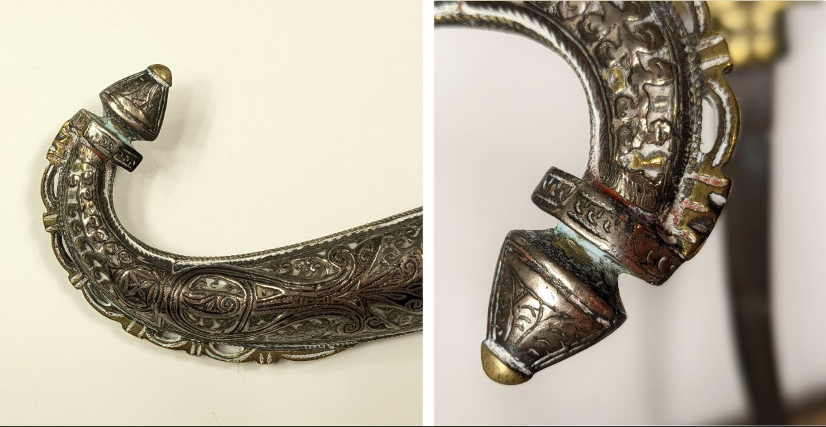 Koummya Morocco - Nielloed Silver - Cabochon - Circa 1900-photo-2