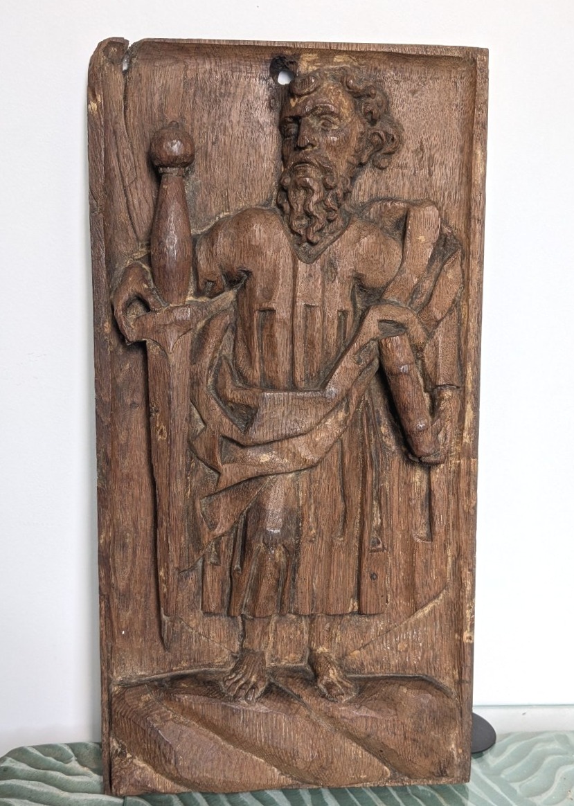 Saint Paul - Oak Relief - 16th Century, Spain 
