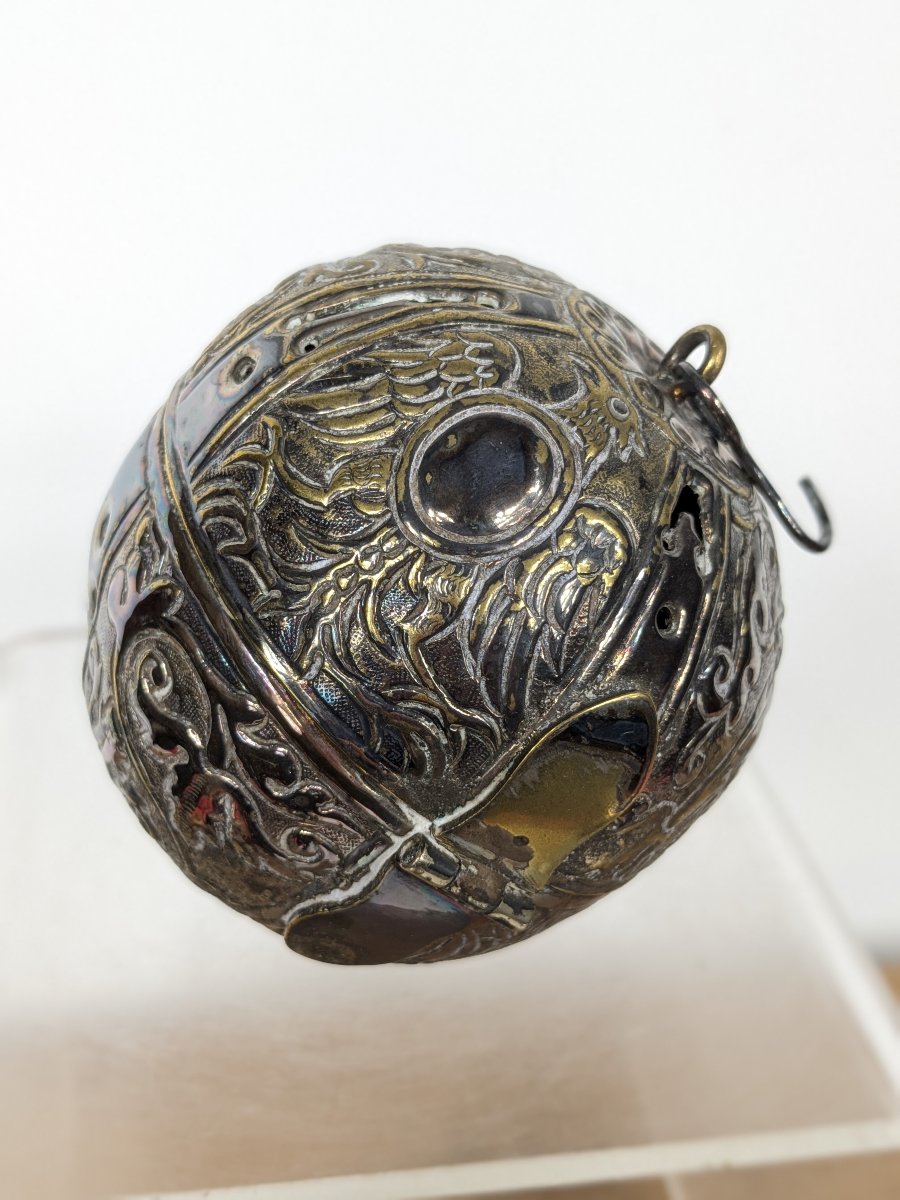Silver-plated Copper Incense Burner - 18th Century - Central Europe ?-photo-1