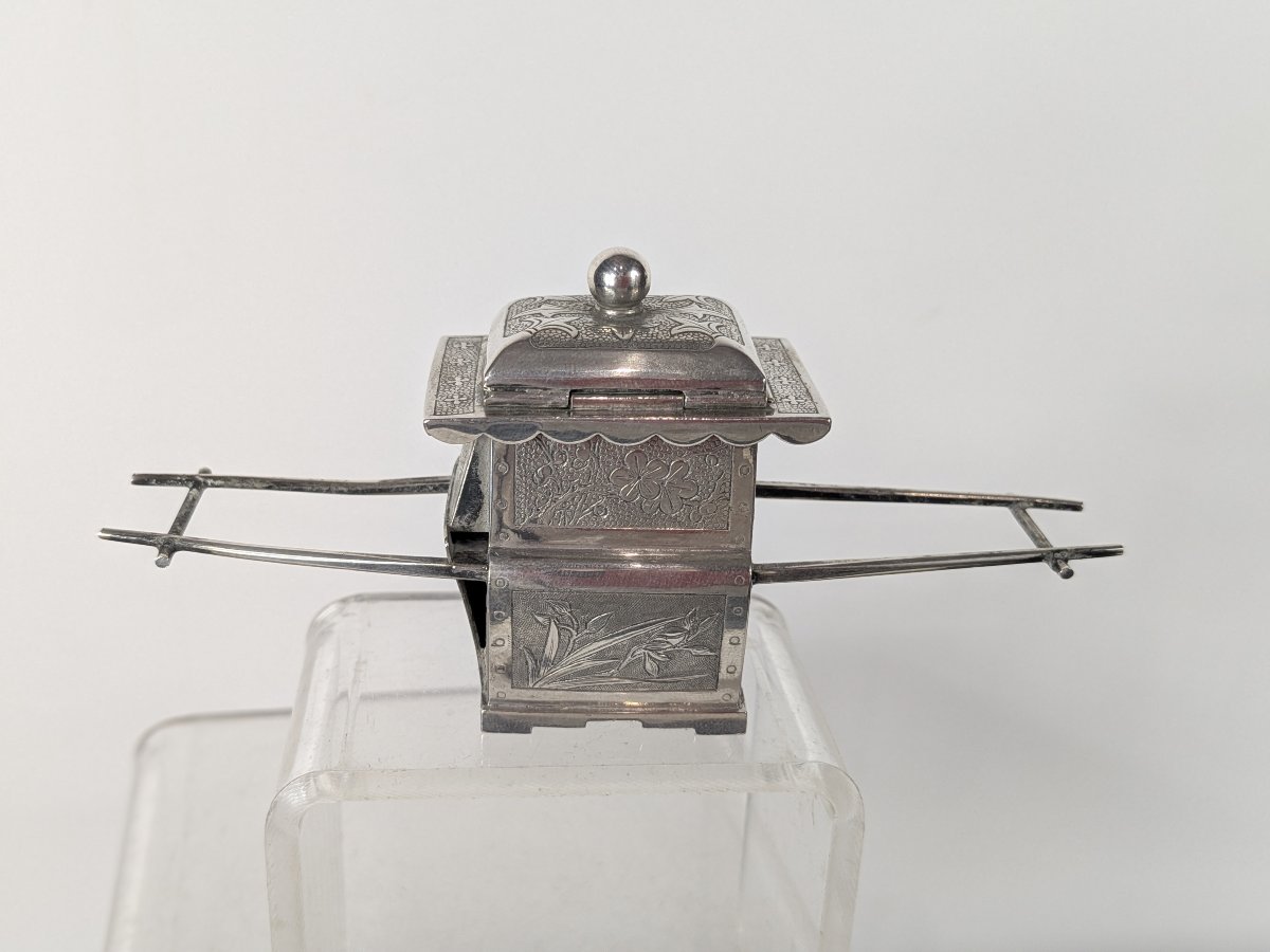 Silver Palanquin—yok Sang—made In Indochina, 1930–50-photo-2