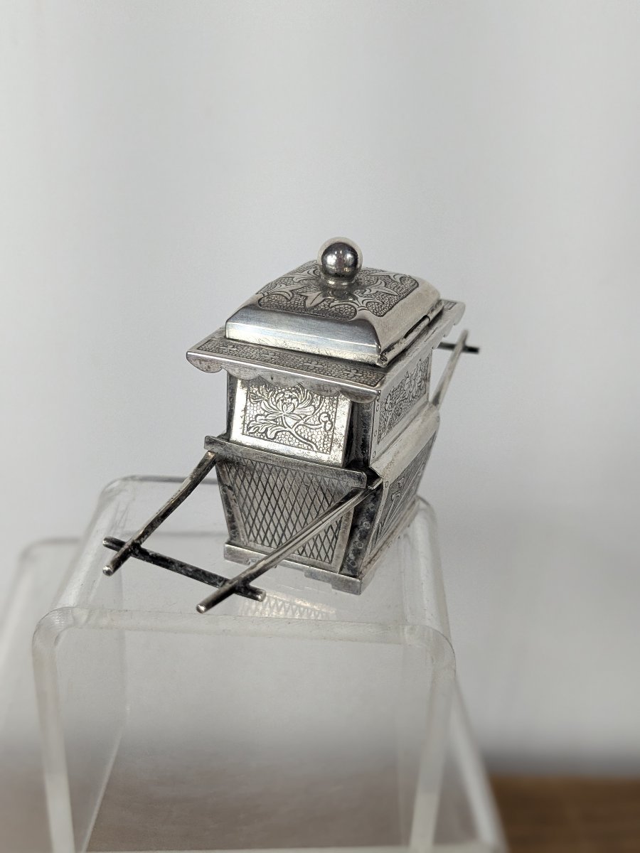 Silver Palanquin—yok Sang—made In Indochina, 1930–50-photo-4