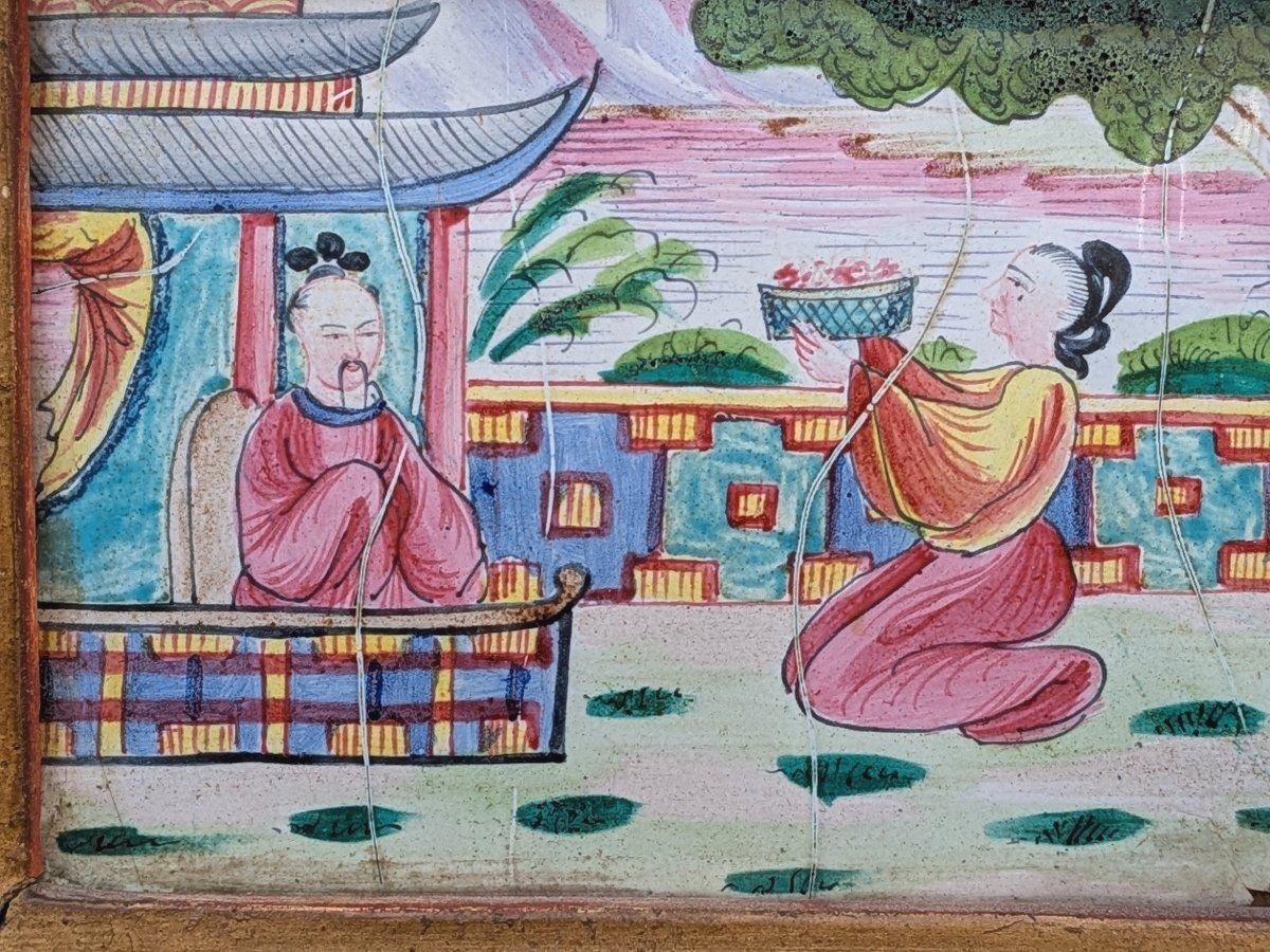 Small Enamel Painting - China, 19th Century-photo-3