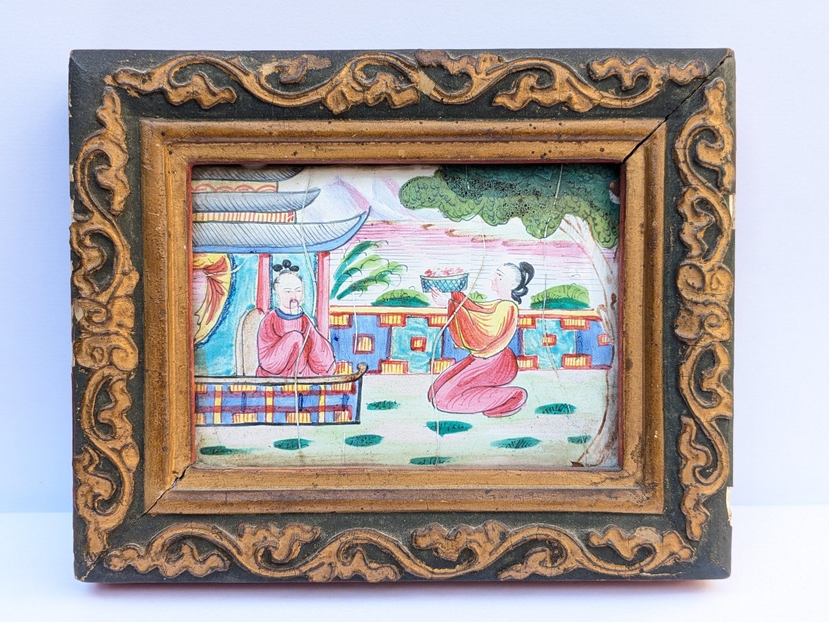 Small Enamel Painting - China, 19th Century-photo-4