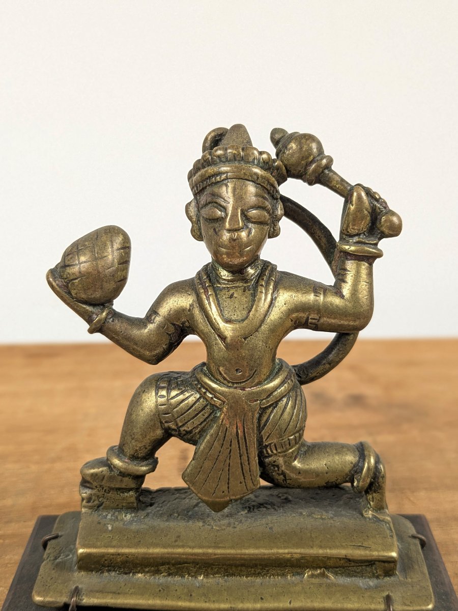 Hanuman - Votive Bronze, India, 19th Century Or Earlier-photo-2