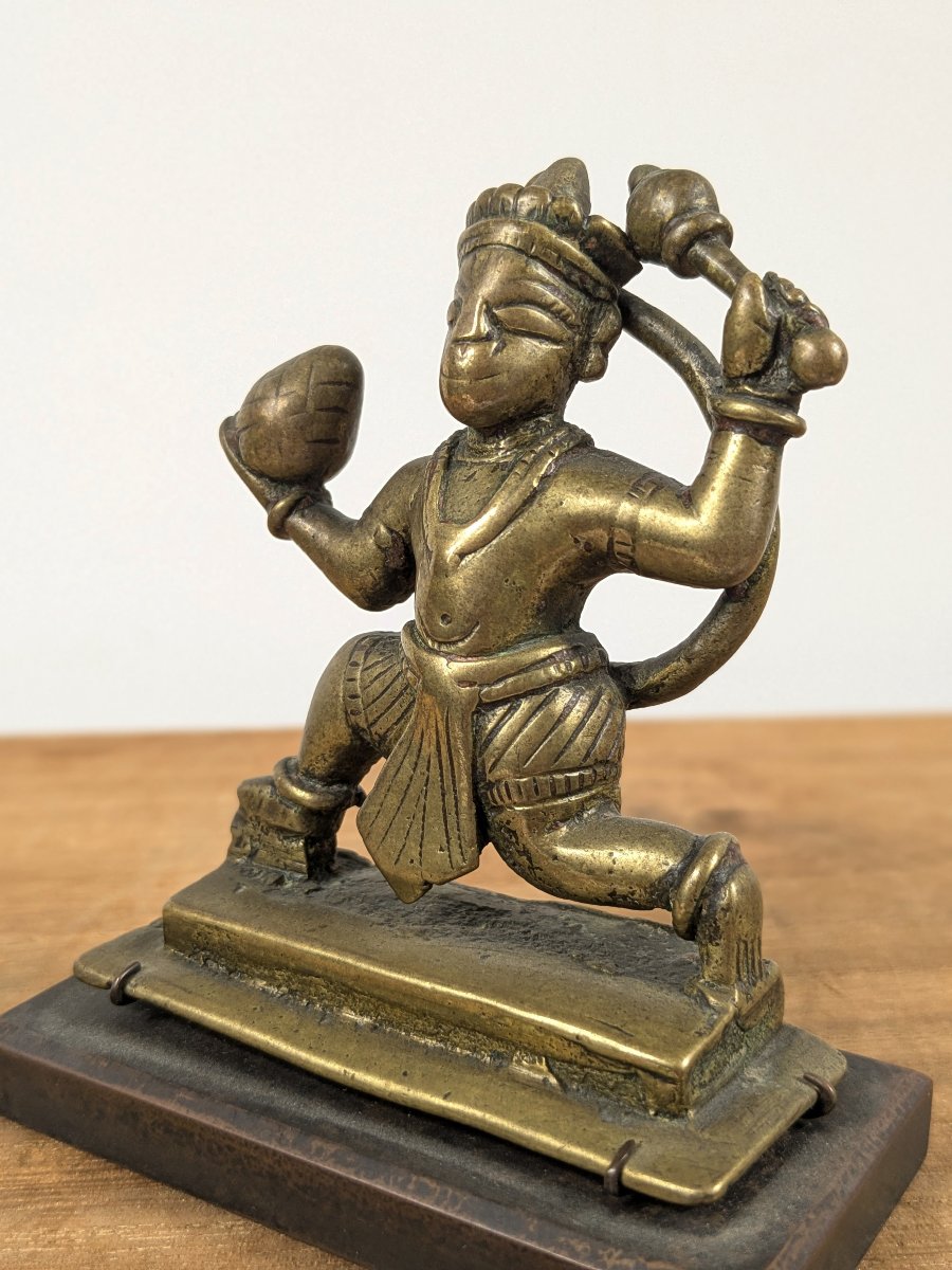 Hanuman - Votive Bronze, India, 19th Century Or Earlier-photo-3