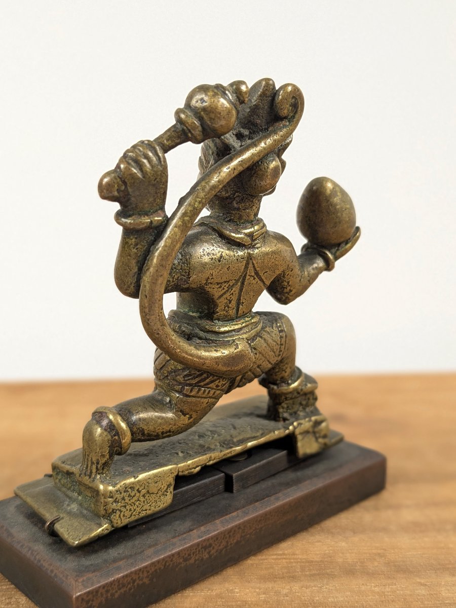 Hanuman - Votive Bronze, India, 19th Century Or Earlier-photo-2