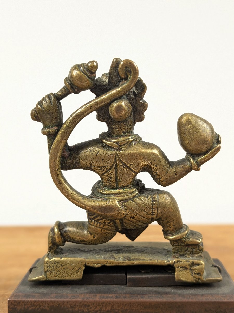 Hanuman - Votive Bronze, India, 19th Century Or Earlier-photo-3