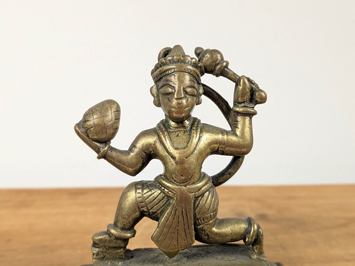 Hanuman - Votive Bronze, India, 19th Century Or Earlier-photo-5