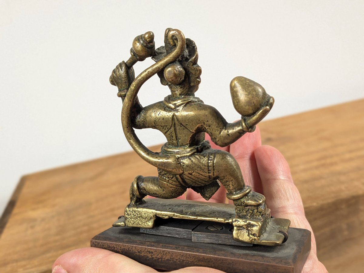 Hanuman - Votive Bronze, India, 19th Century Or Earlier-photo-6