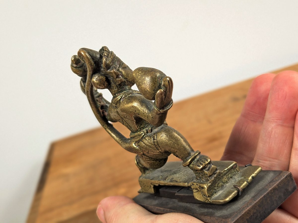 Hanuman - Votive Bronze, India, 19th Century Or Earlier-photo-7