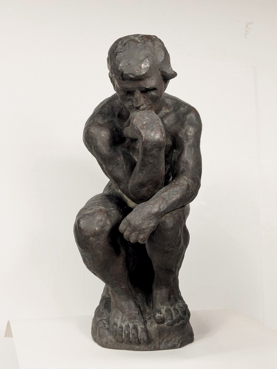 The Thinker - 20th-century School, Circa 1950 - Bronze In The Style Of Auguste Rodin-photo-2