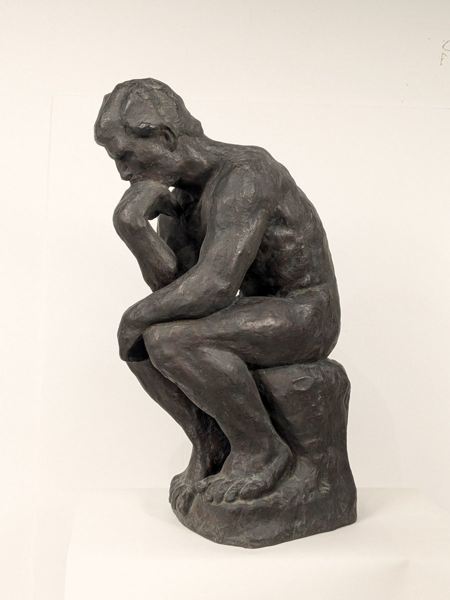 The Thinker - 20th-century School, Circa 1950 - Bronze In The Style Of Auguste Rodin