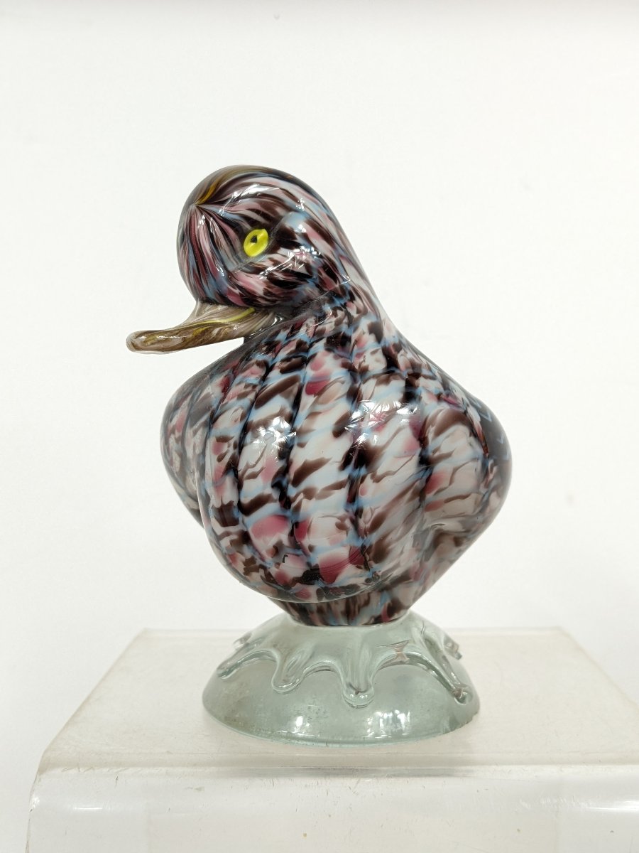 Blown-glass Duck - Second Half Of The 19th Century-photo-2