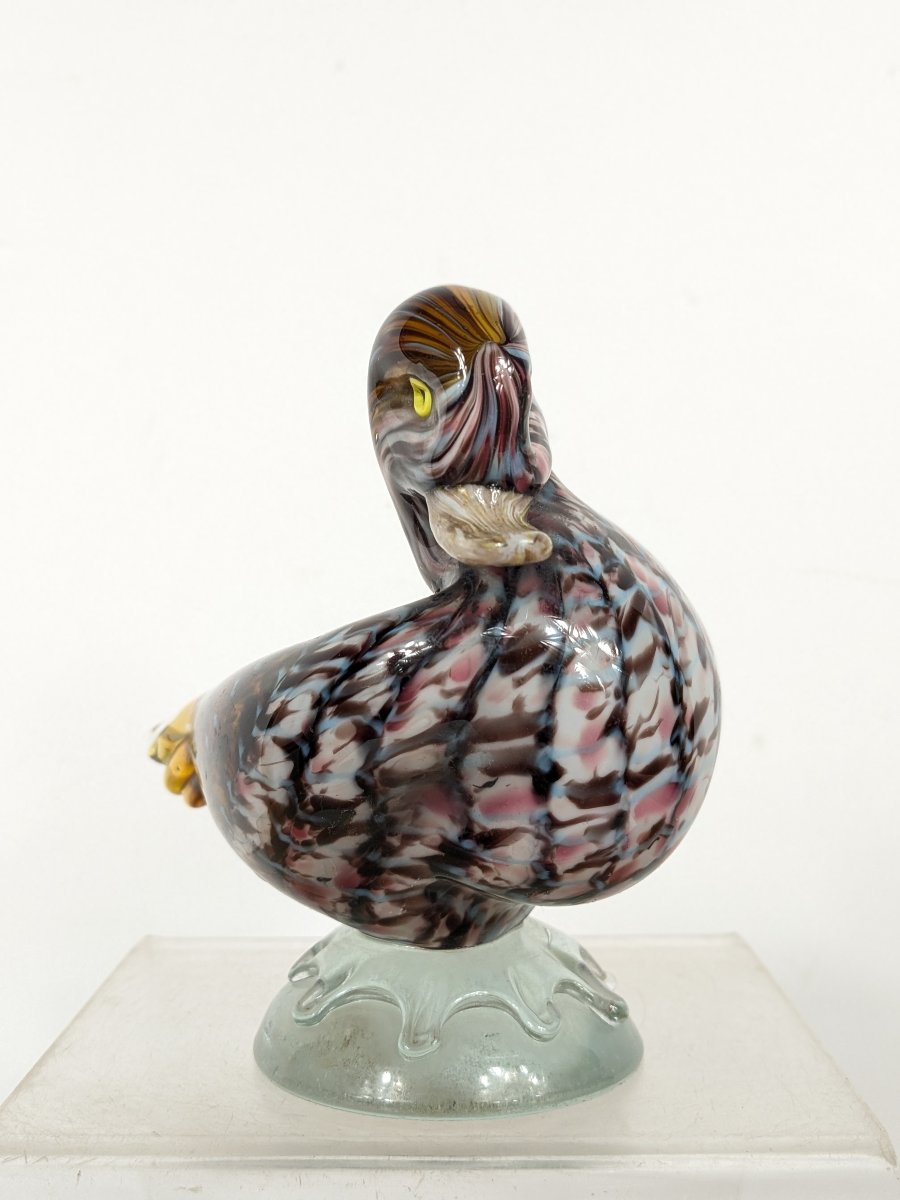 Blown-glass Duck - Second Half Of The 19th Century-photo-3