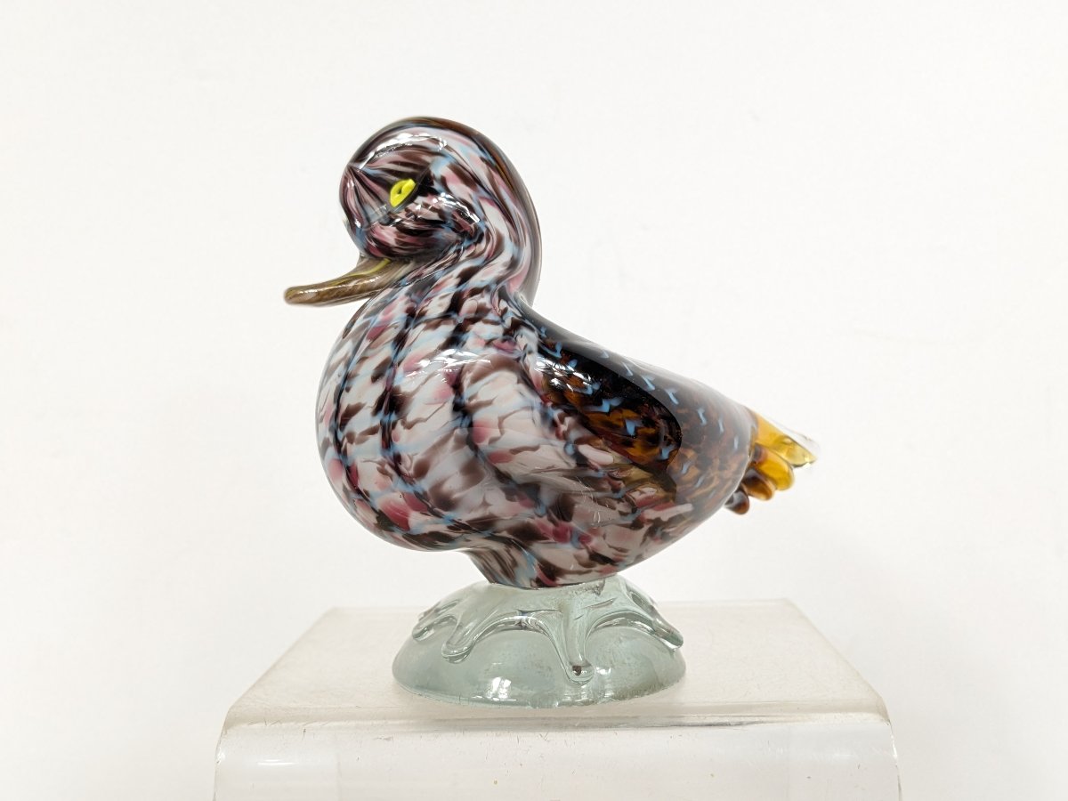 Blown-glass Duck - Second Half Of The 19th Century-photo-1